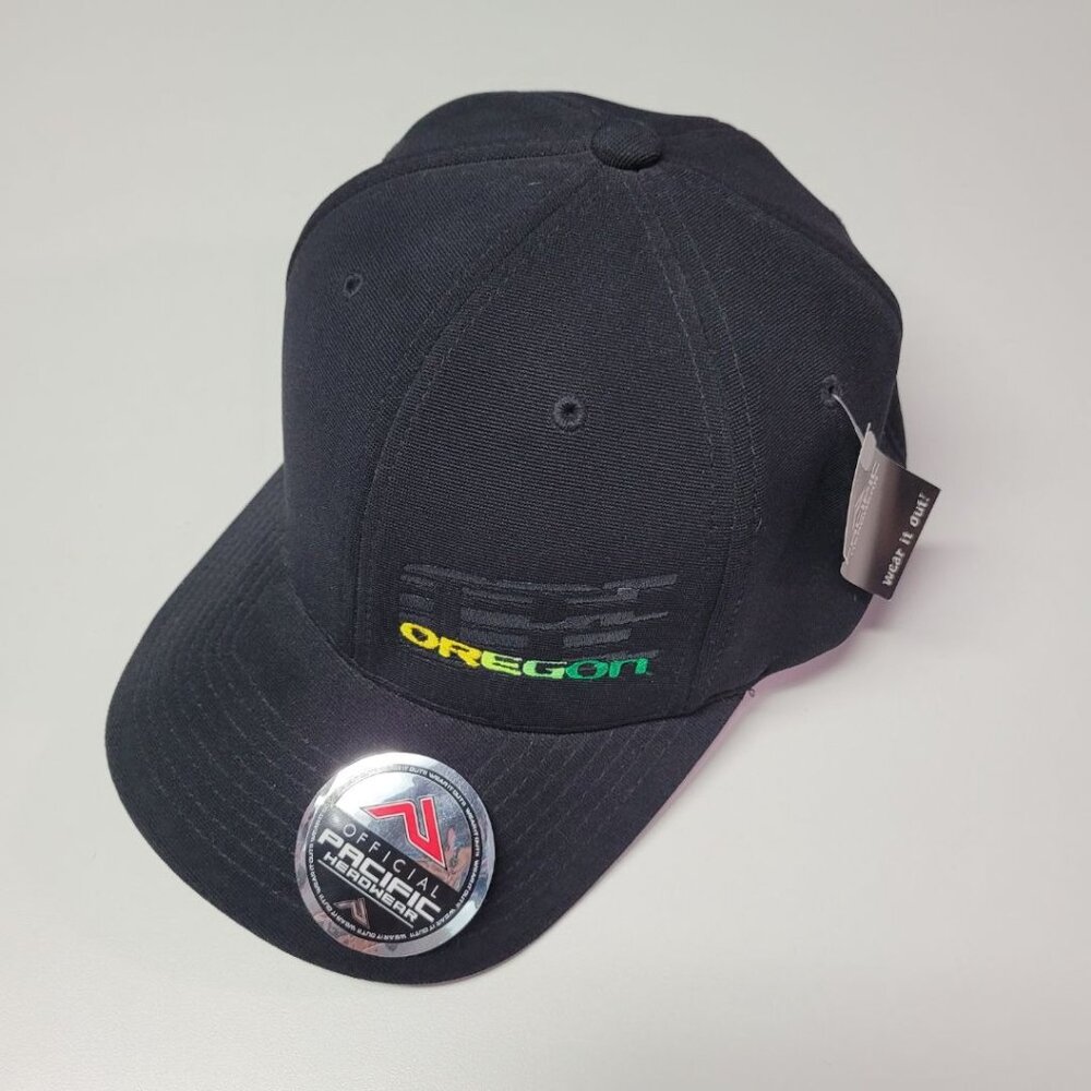 Oregon Pacific Headwear Ball‎ Cap Hat Black 498F Size L-XL 7 3/8 - 8 Mens Tags